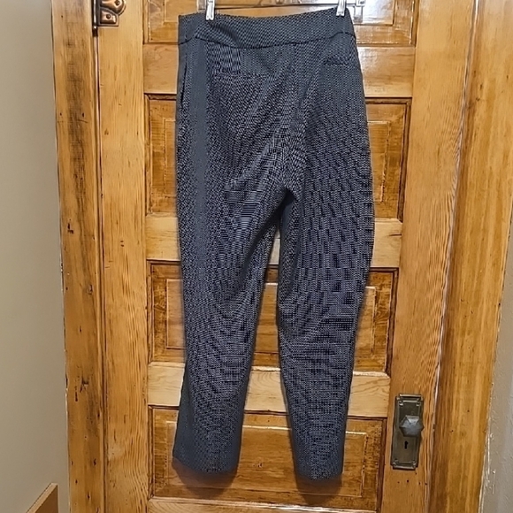 Kasper Black and White Checkered Pants 14 - Picture 3 of 4